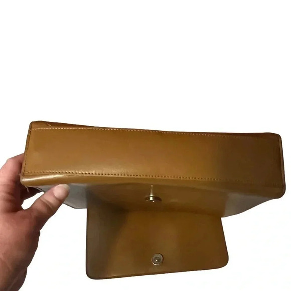 Fossil Denise Full Flap Cognac Genuine Leather Purse 90’s Inspired - Picture 3 of 16